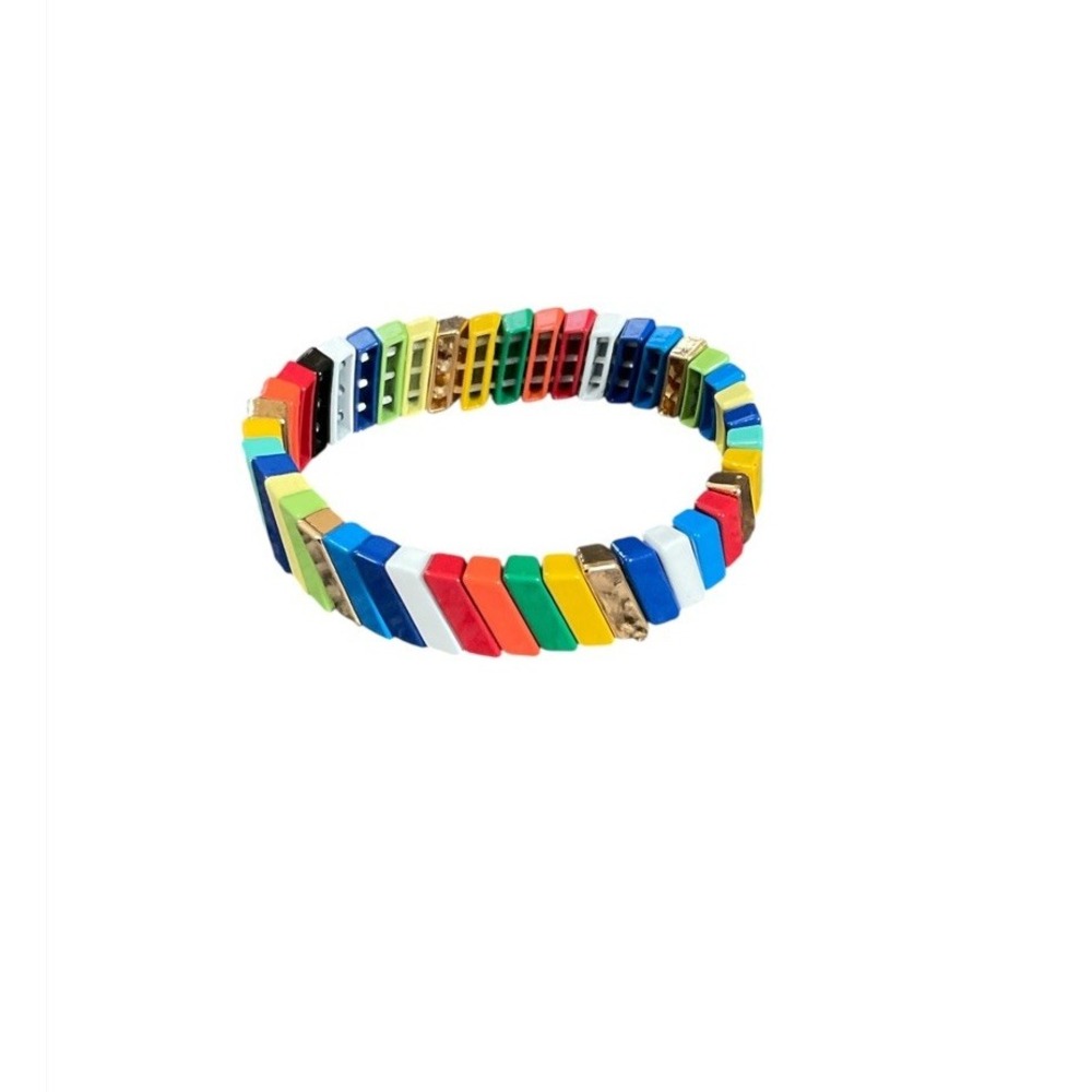 Stackable Stretch Bracelet Multicolored Colorful